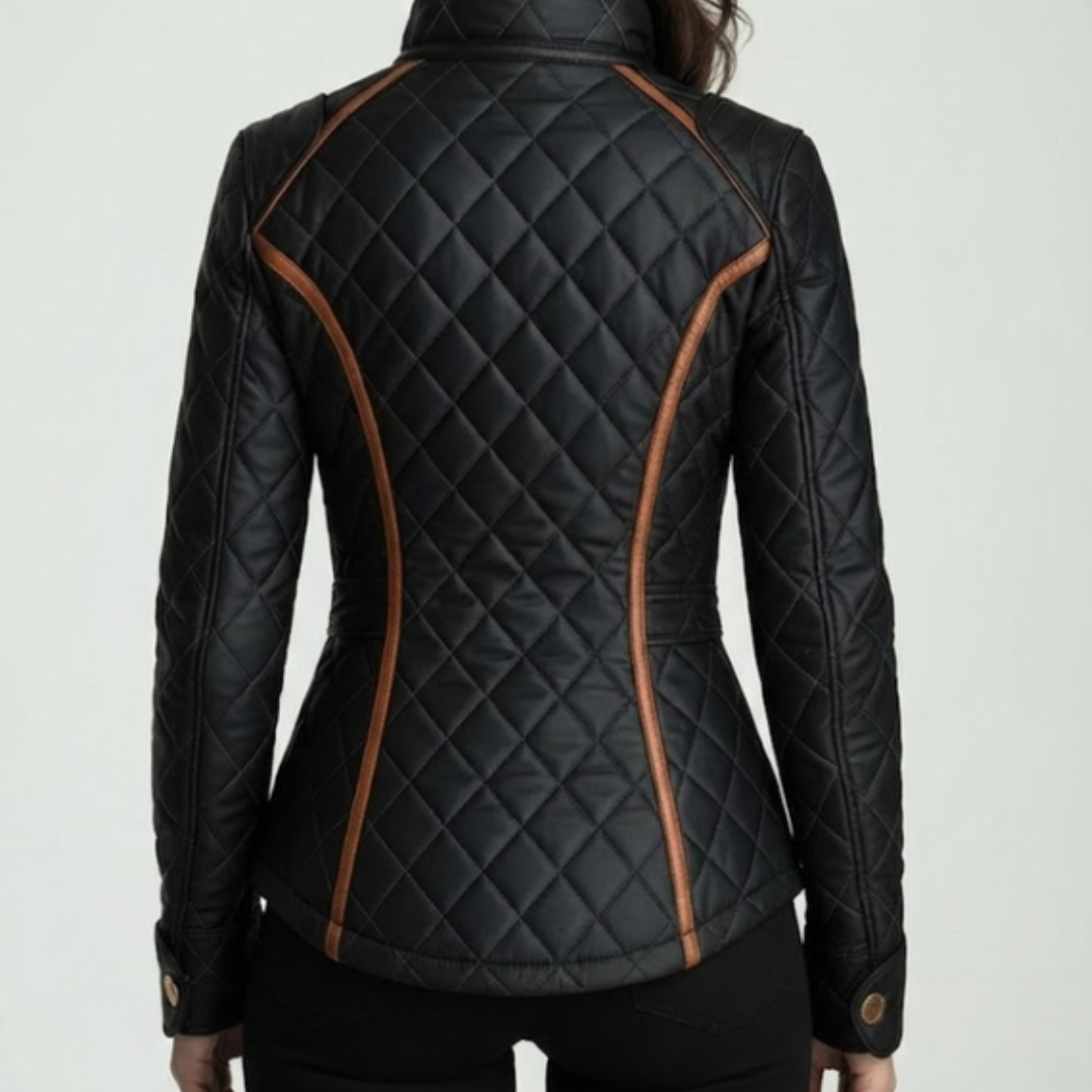 Alfreda™ - Chaqueta acolchada forrada de diamante