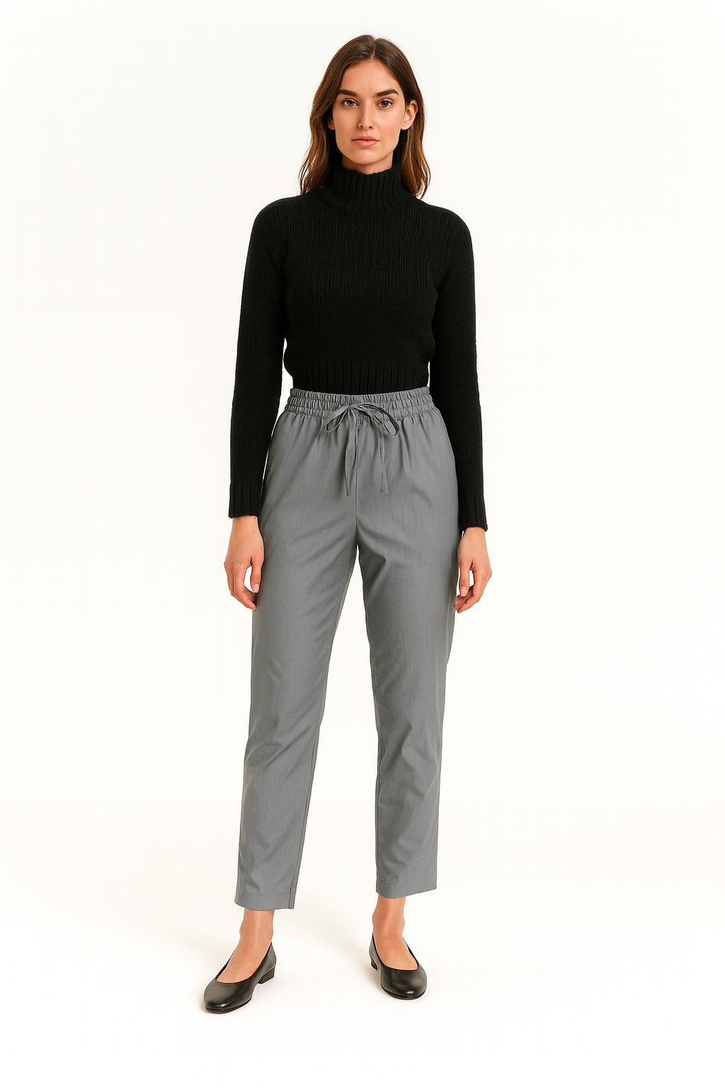 Pantalón P11 Hecho en Italia Ajuste Cómodo Clásico Tejido Mezcla Poliéster Viscosa Elastano – Tallas 38–60