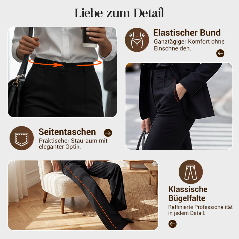 Meldy™ - Pantalón de traje de talle alto para mujer