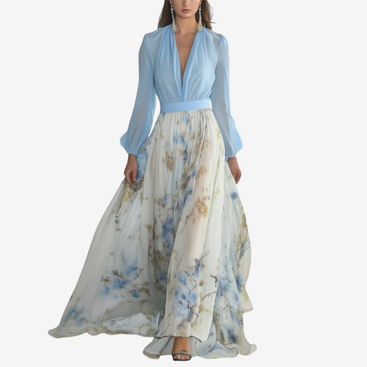 Clarita™ Drapeado celeste