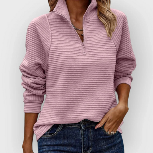 Camila | Pullover mit Halbreißverschluss