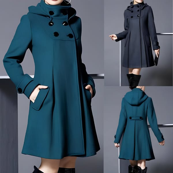 Solvara™ - Elegante Jacke mit Doppeltaschen und Kapuze
