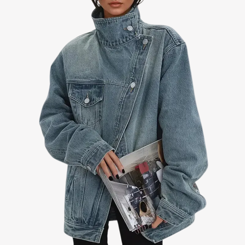 Inthet™ – Baumwolle Street Style Trendige Asymmetrische Knopfjacke