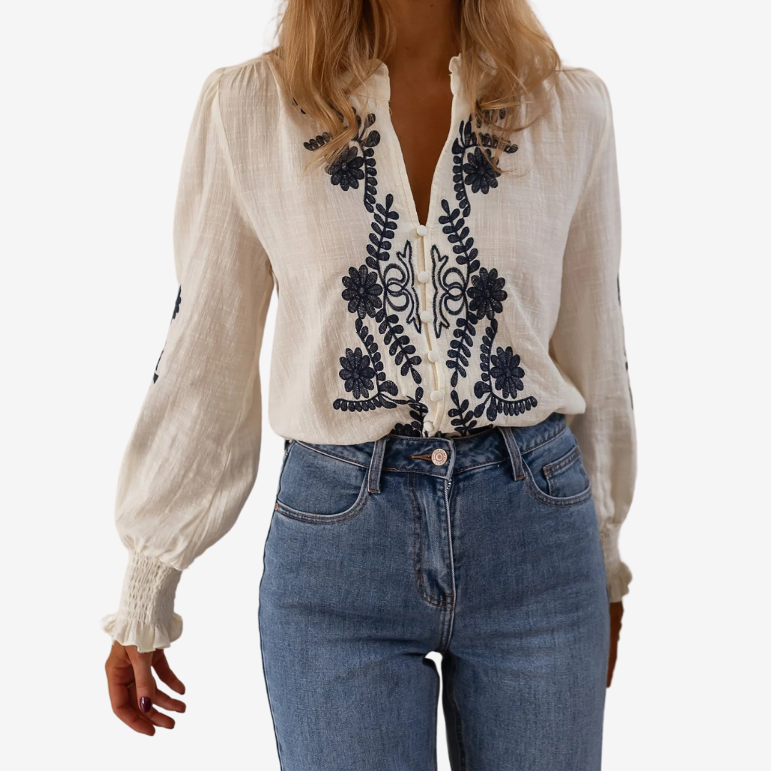Isaure™ Top ricamato