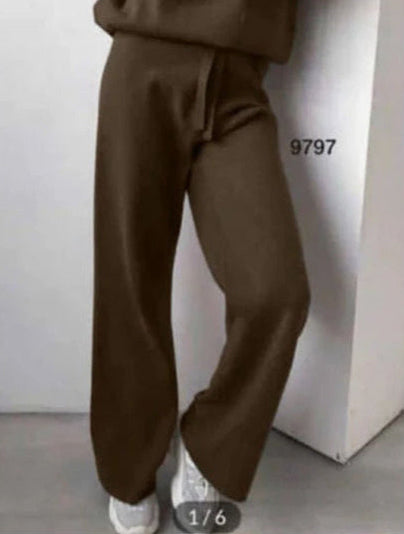 Pantalón Simona de lana suave con cintura elástica Hecho en Italia – Tallas 38–60