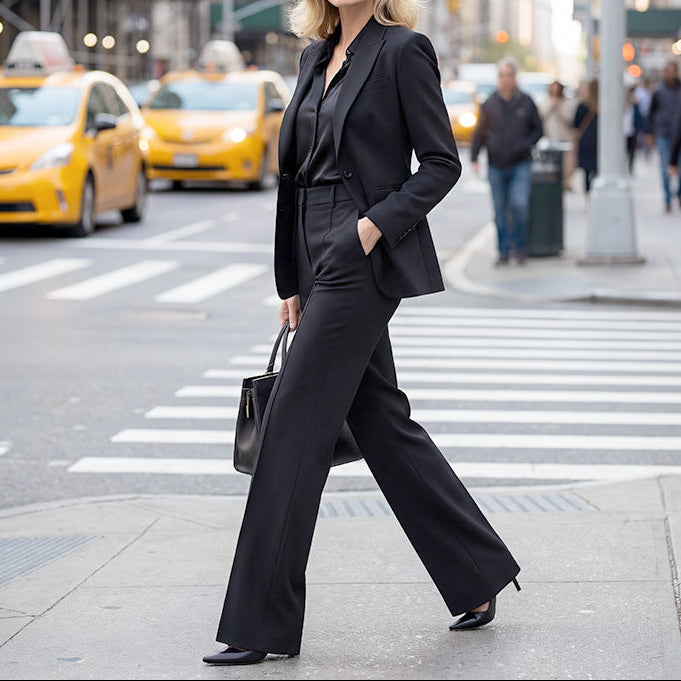 Meldy™ - Pantalón de traje de talle alto para mujer