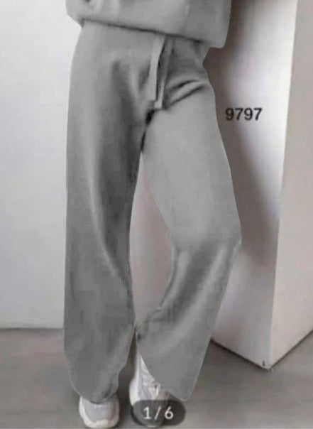 Pantalón Simona de lana suave con cintura elástica Hecho en Italia – Tallas 38–60