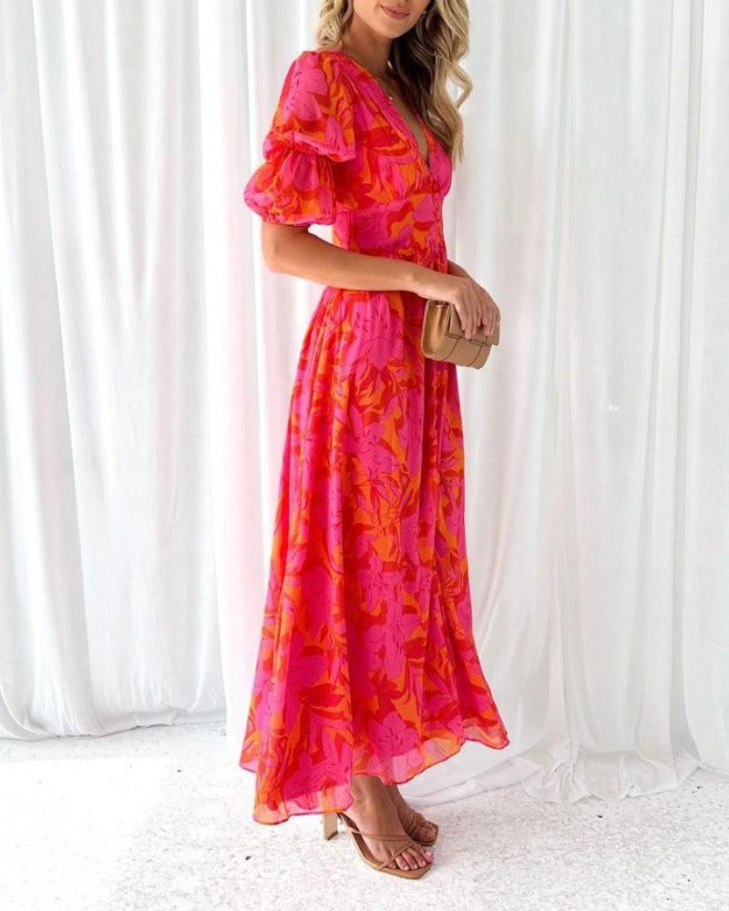 Debie™ - Solar Glow Maxikleid