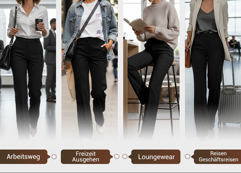 Meldy™ - Pantalón de traje de talle alto para mujer