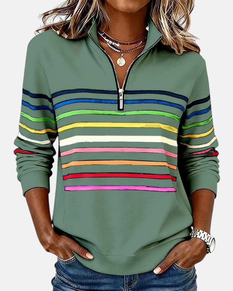 Trina-mae™ – Bequeme Striped Sweater