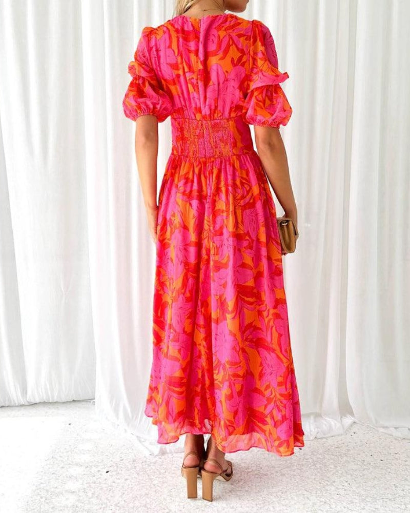 Debie™ - Solar Glow Maxikleid