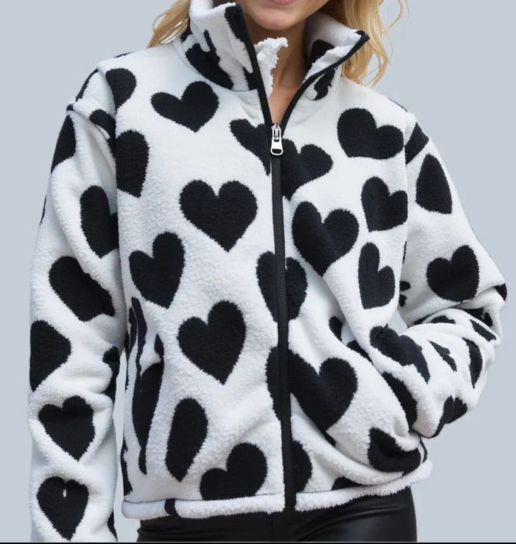 Sherley™ - Wendbare Jacke mit Herzen