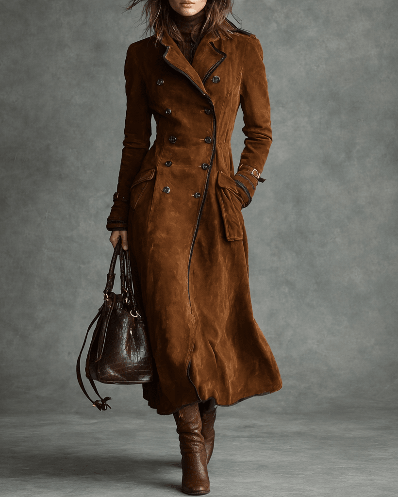 Nelie™ - Trenchcoat aus Wildleder