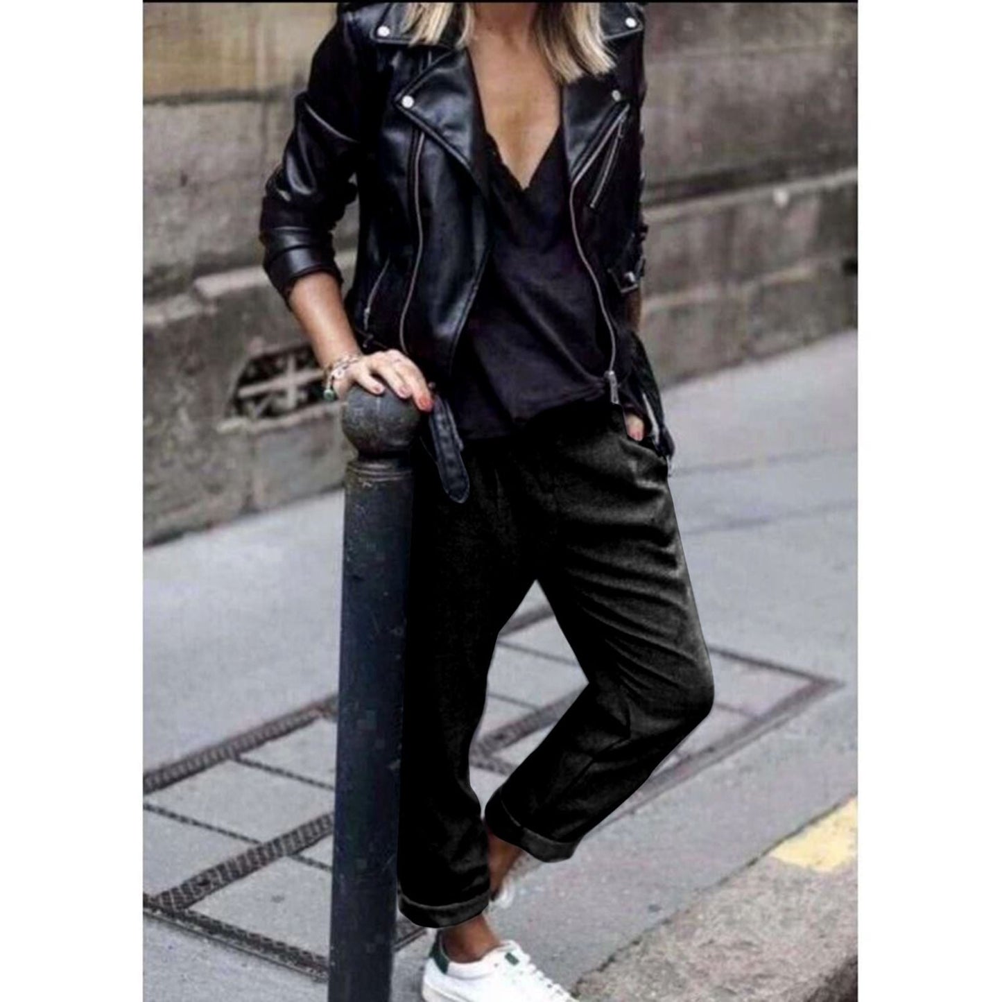 Pantalón Texas Tejido Suave Contemporáneo Hecho en Italia 95% Poliestrech 5% Elastano Tallas 38–60