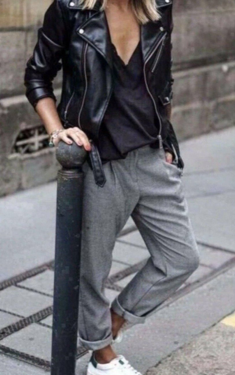 Pantalón Texas Tejido Suave Contemporáneo Hecho en Italia 95% Poliestrech 5% Elastano Tallas 38–60