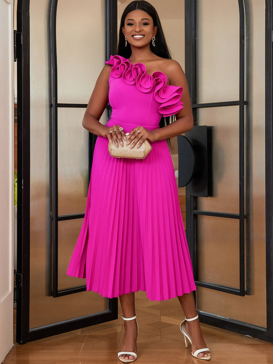 Adi™ - Couture Asymmetrisches Ein-Schulter-Abendkleid