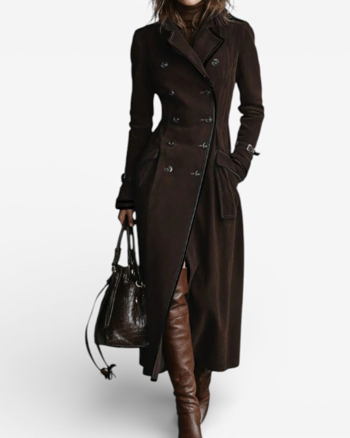 Nelie™ - Trenchcoat aus Wildleder