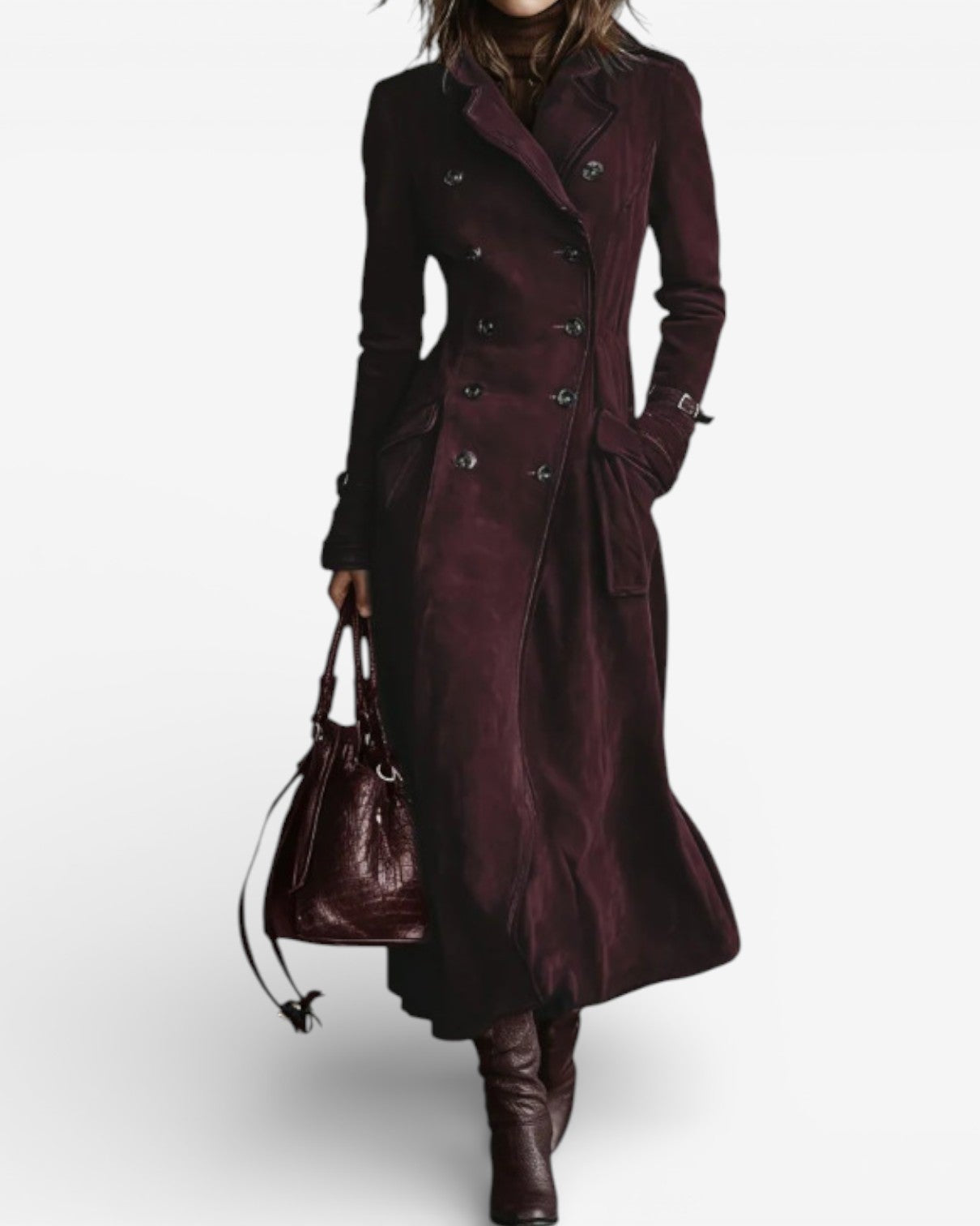 Nelie™ - Trenchcoat aus Wildleder