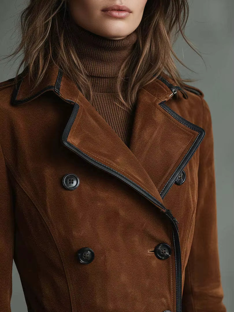 Nelie™ - Trenchcoat aus Wildleder