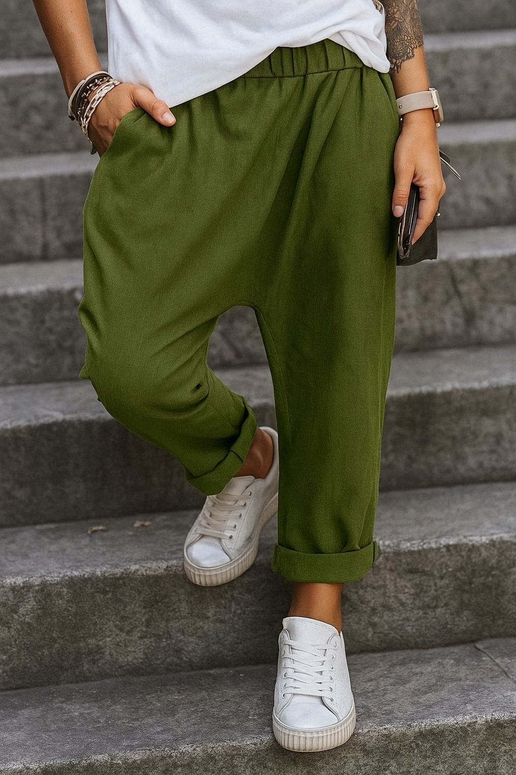 Pantalón Mimy de Tejido Ligero de Polystretch 95% Elastano 5% Estilo Moderno y Casual – Tallas 38–60