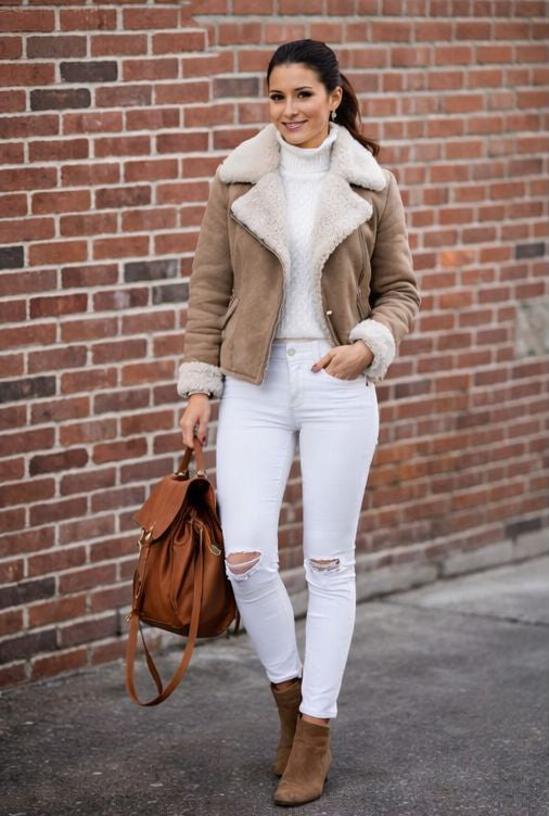 Pantalón FRANCY C8 con aberturas en la rodilla y estilo urbano de algodón elástico Hecho en Italia