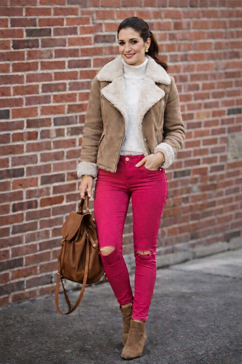 Pantalón FRANCY C8 con aberturas en la rodilla y estilo urbano de algodón elástico Hecho en Italia