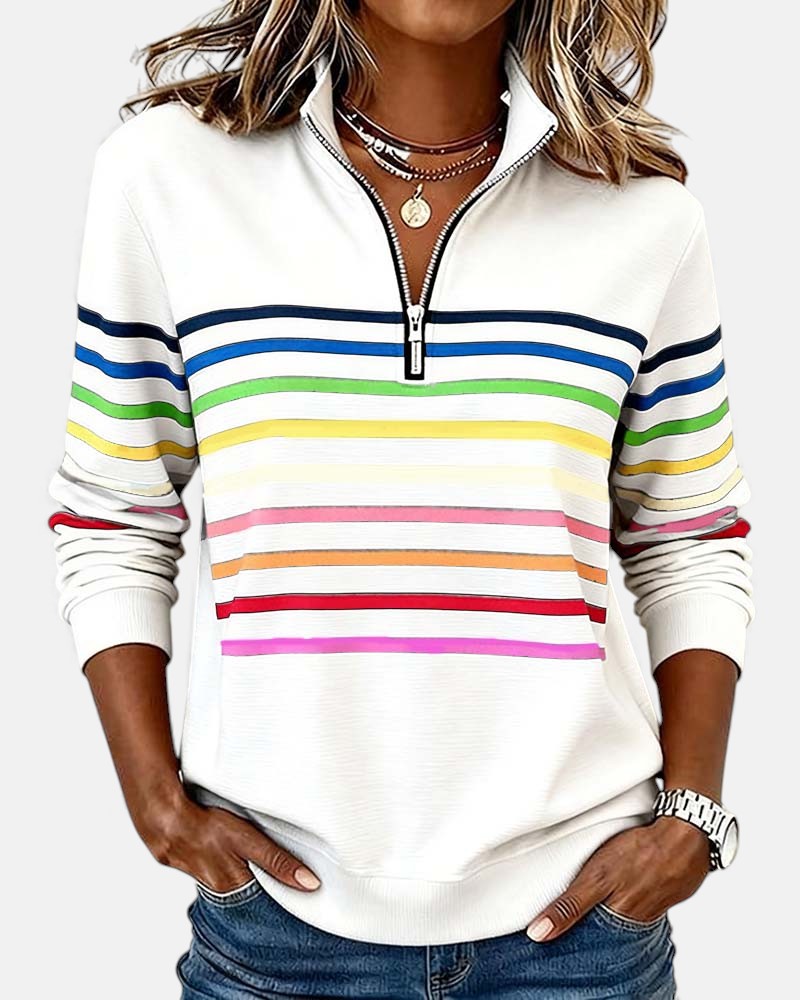 Trina-mae™ – Bequeme Striped Sweater