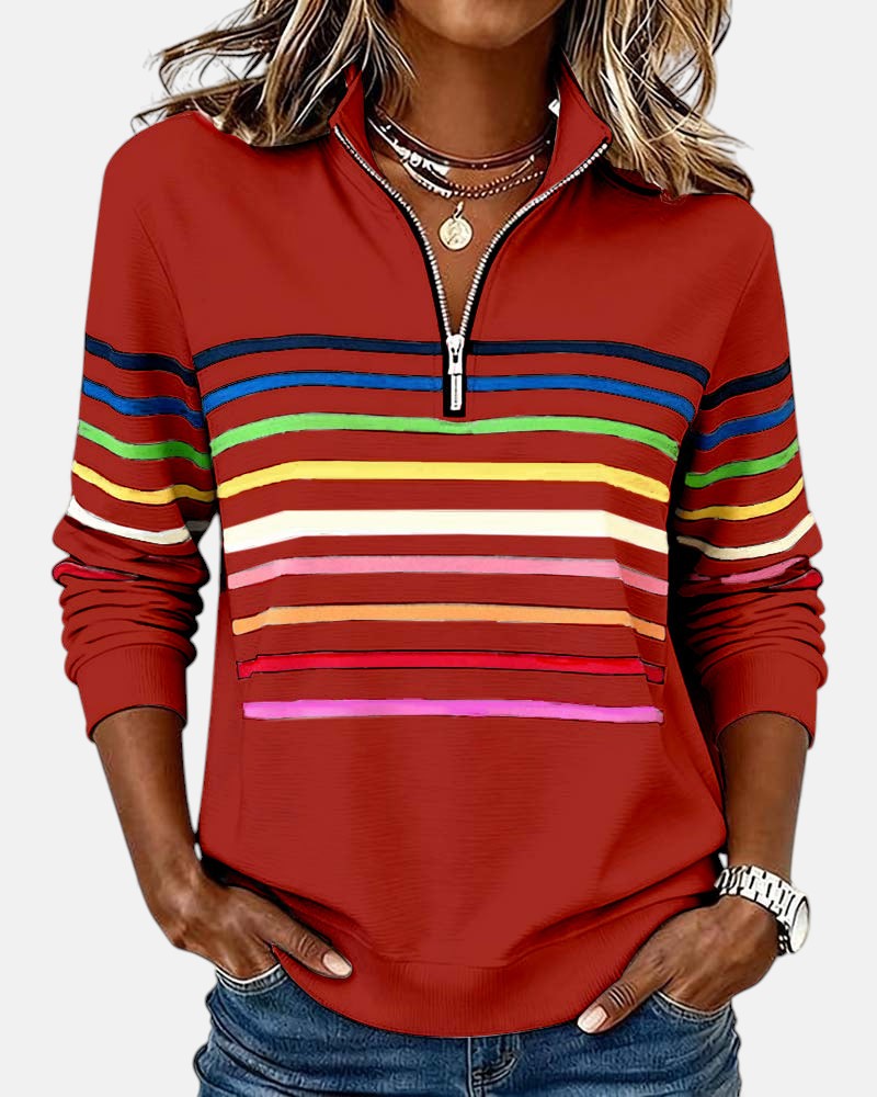 Trina-mae™ – Bequeme Striped Sweater