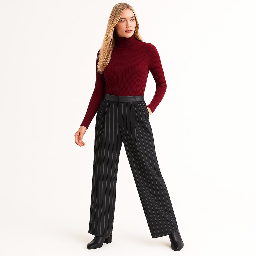 Pantalón P11 Hecho en Italia 100 % PL Tejido Cómodo Para Todos los Días Tallas 38–60