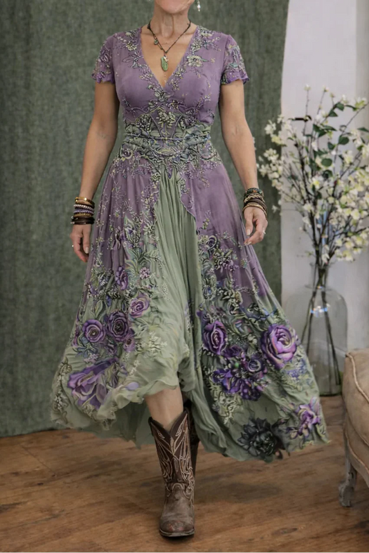 Florenza™ - Elegantes und Fließendes Blumenkleid