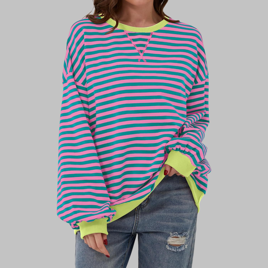 Lucy™ - Lässiger Gestreifter Pullover