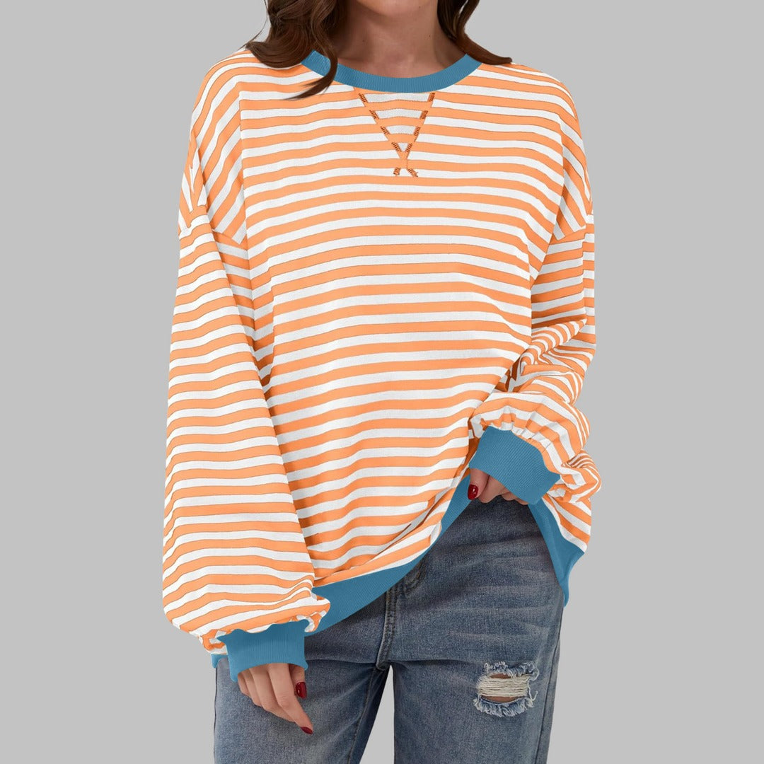Lucy™ - Lässiger Gestreifter Pullover
