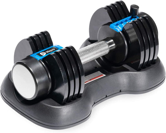 Adjustable Dumbbell 25Lb (5Lb, 10Lb, 15Lb, 20Lb, 25Lb). 5-In-1 Dumbbells Adjustable Weights for Men and Women. Dumbbell Adjustable Free Weights Plates and Rack.Dumbbells Set of 2.