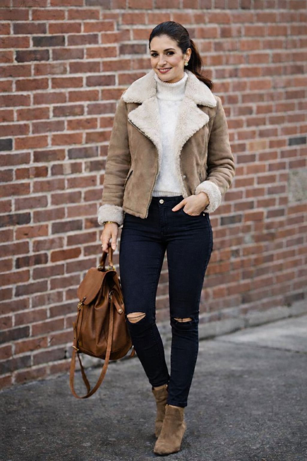 Pantalón FRANCY C8 con aberturas en la rodilla y estilo urbano de algodón elástico Hecho en Italia