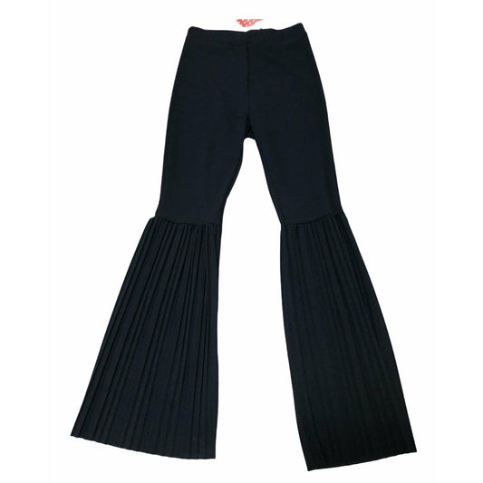 Pantalón-Leggings Con Detalle Plisado Negro Elástico Cómodo Tallas 38–60