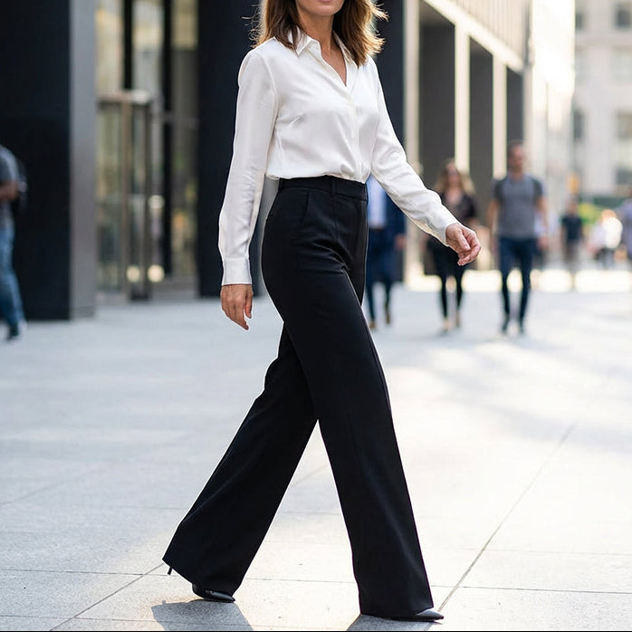 Meldy™ - Pantalón de traje de talle alto para mujer