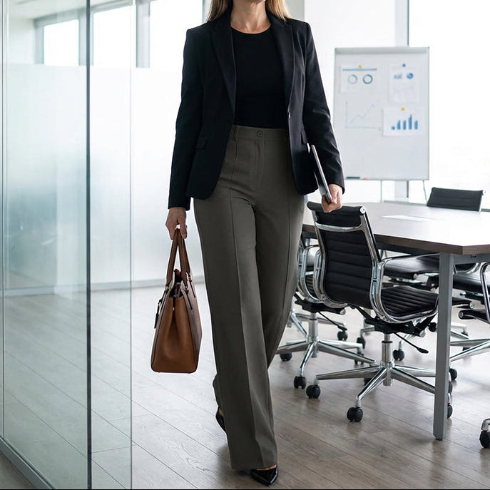 Lerin™ - Pantalón de tiro alto elegante - Estilo atemporal y se agota rápidamente