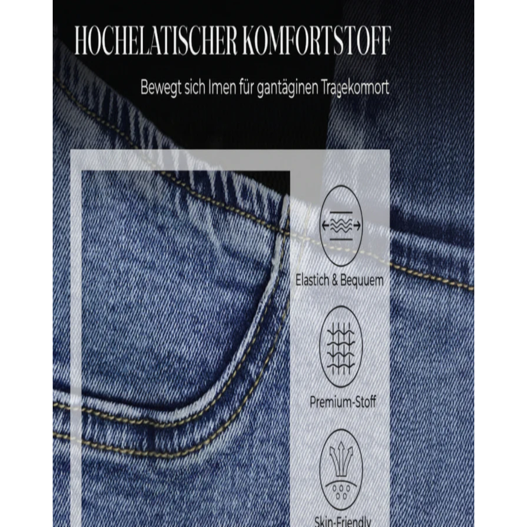 Clowy™ – Jeans de tiro alto con elastano y pierna acampanada