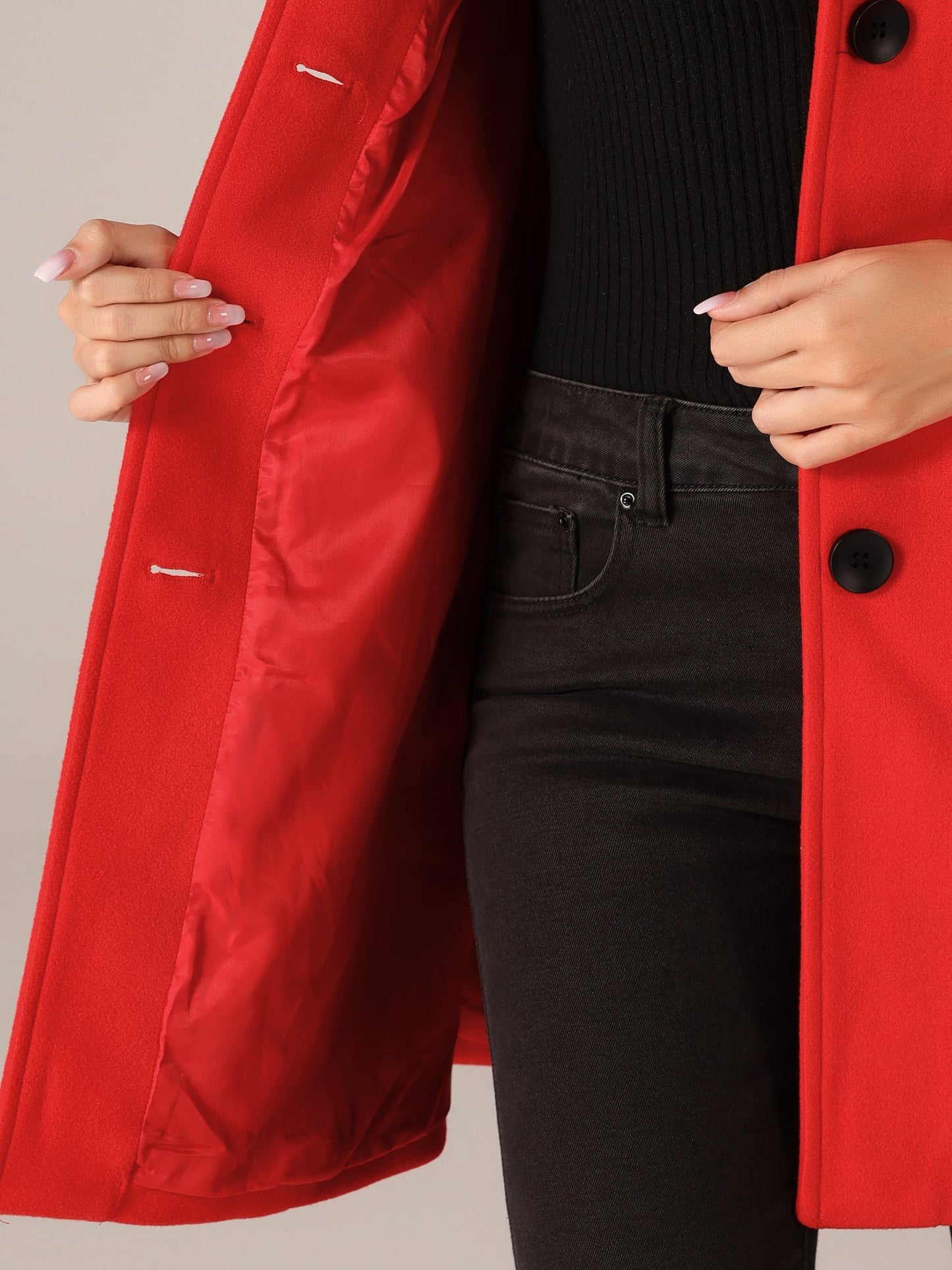 Leonila™ - Damen-Wintermantel mit Einem Knopf